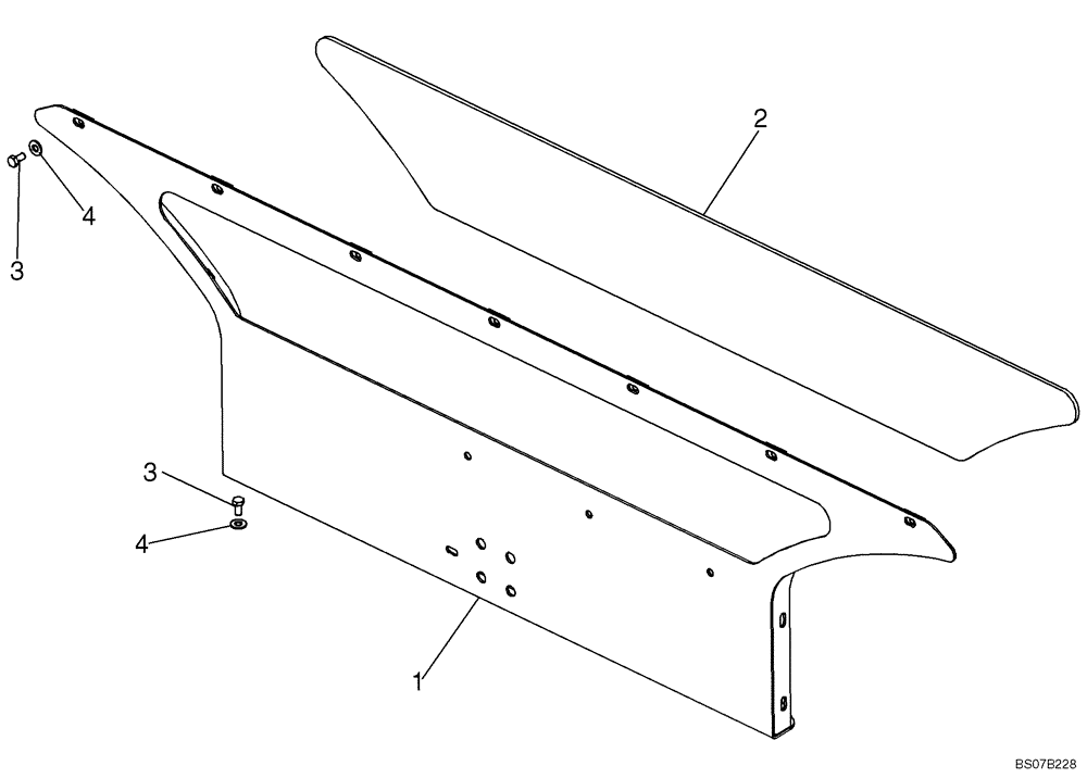 Схема запчастей Case 570MXT - (09-30A) - PANEL, REAR CLOSURE (CAB MODELS)(IF USED) (09) - CHASSIS/ATTACHMENTS