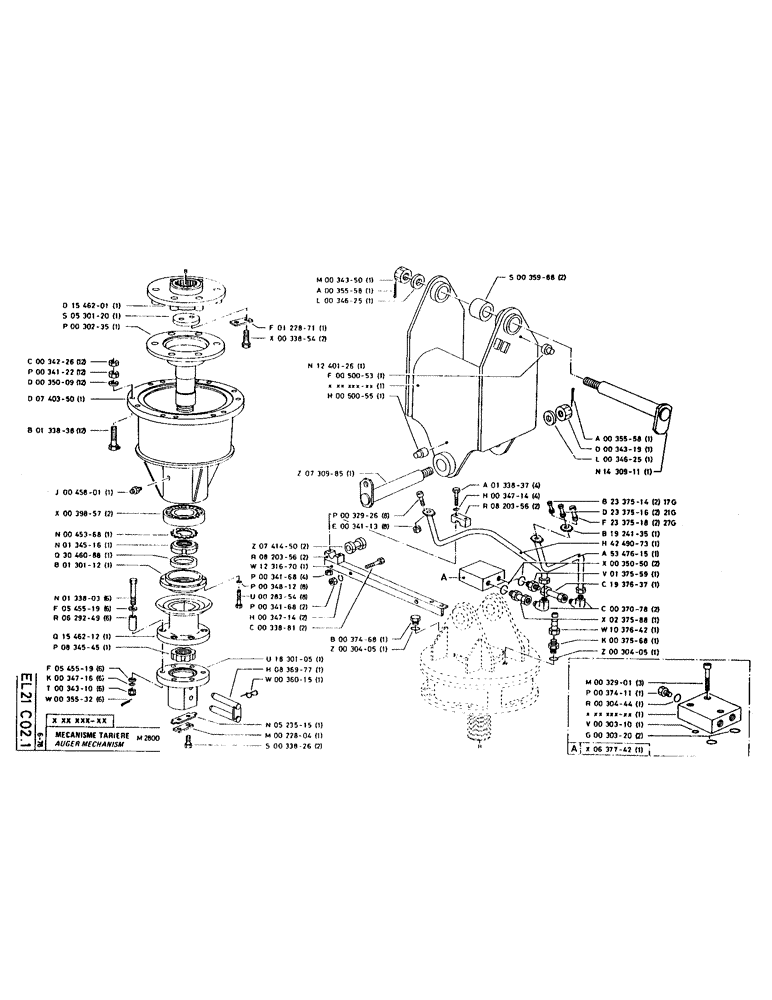 Схема запчастей Case LC80 - (164) - AUGER MECHANISM 