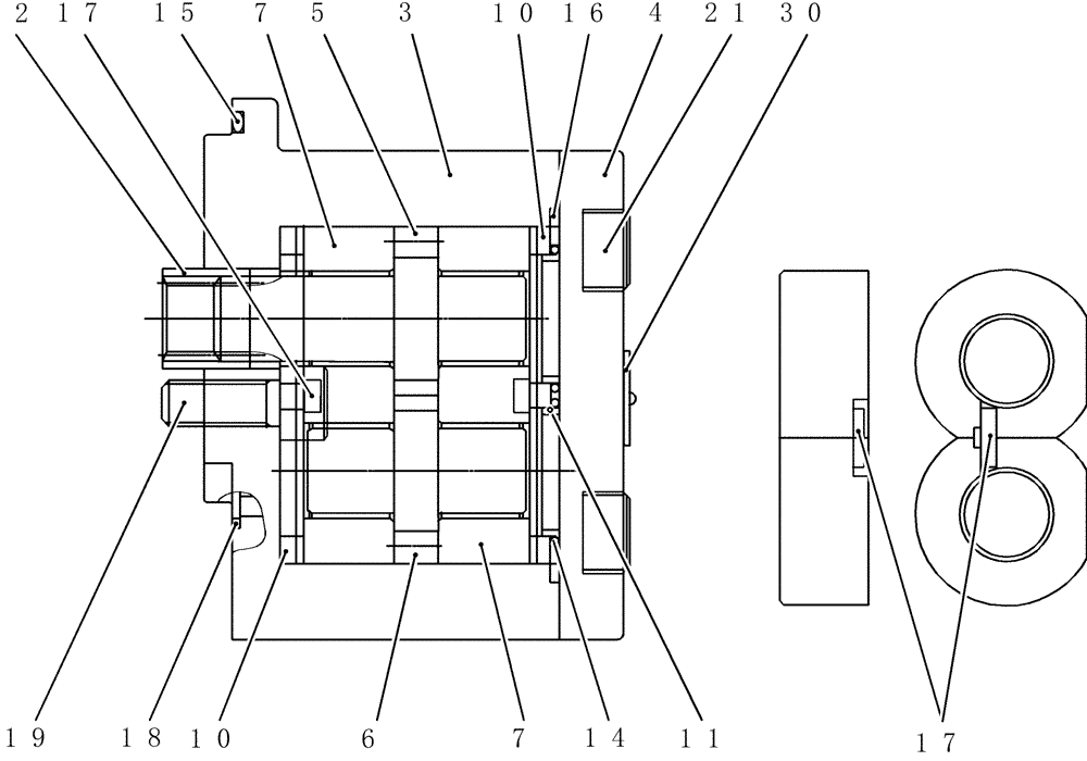 Схема запчастей Case CX50B - (HC410) - PUMP ASSEMBLY, GEAR (35) - HYDRAULIC SYSTEMS