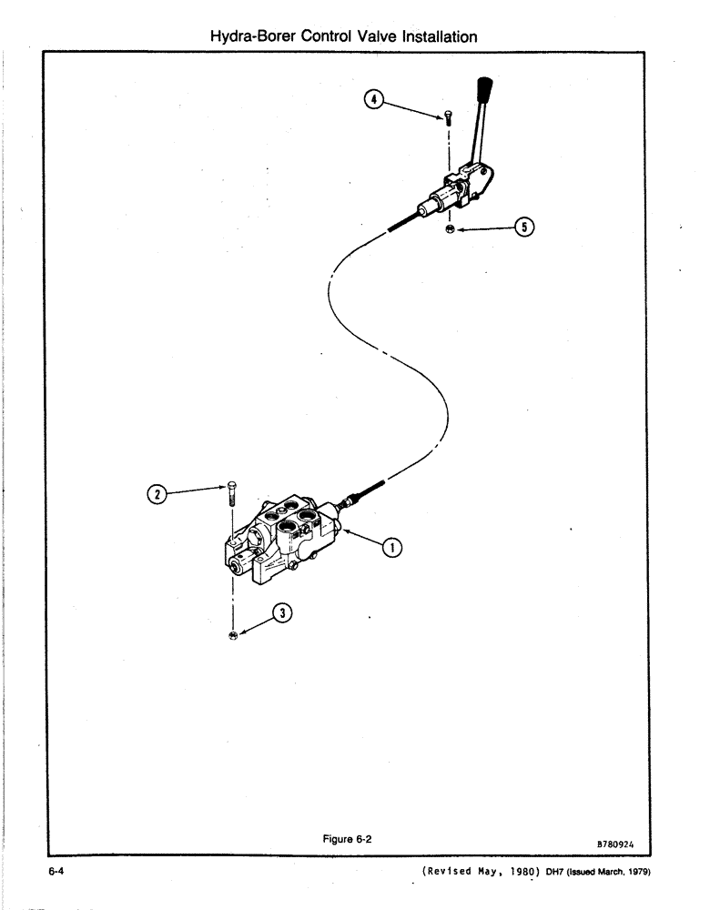 Схема запчастей Case DH7 - (6-04) - HYDRA-BORER CONTROL VALVE INSTALLATION (35) - HYDRAULIC SYSTEMS