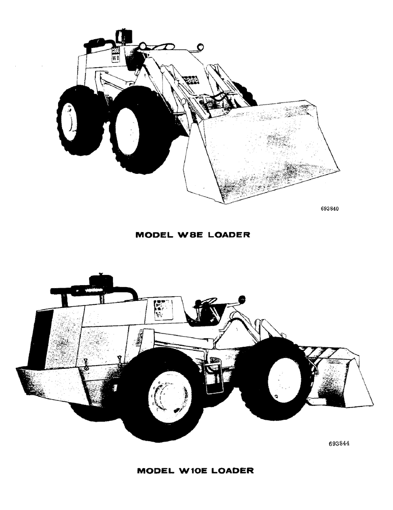 Схема запчастей Case W10E - (002) - W8E, W9E AND W10E LOADERS (00) - PICTORIAL INDEX
