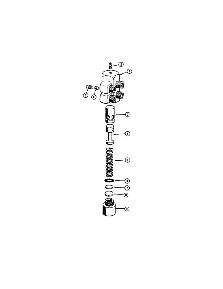 Схема запчастей Case W8E - (226) - A17701 RELIEF VALVE (DROTT CLAM), A17688 CONNECTOR (08) - HYDRAULICS