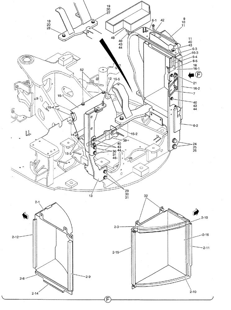 Схема запчастей Case CX27B PV13 - (01-066) - GUARD INSTAL (CANOPY) (05) - SUPERSTRUCTURE