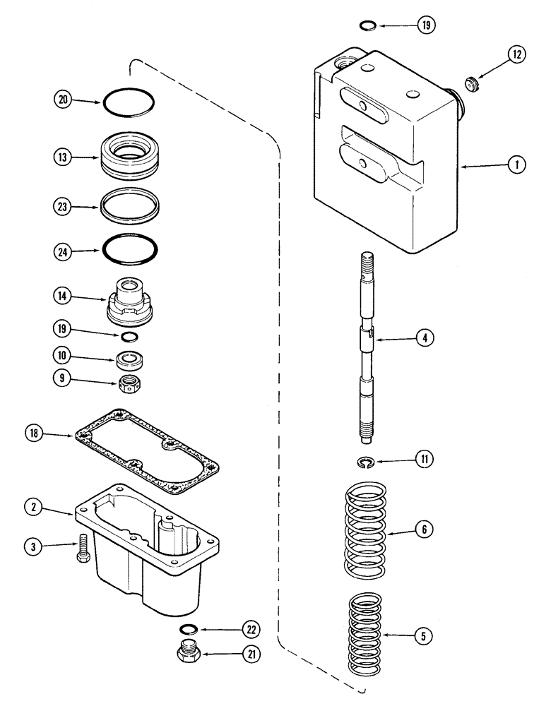 Схема запчастей Case 850H - (07-04) - VALVE ASSY - BRAKE (07) - BRAKES