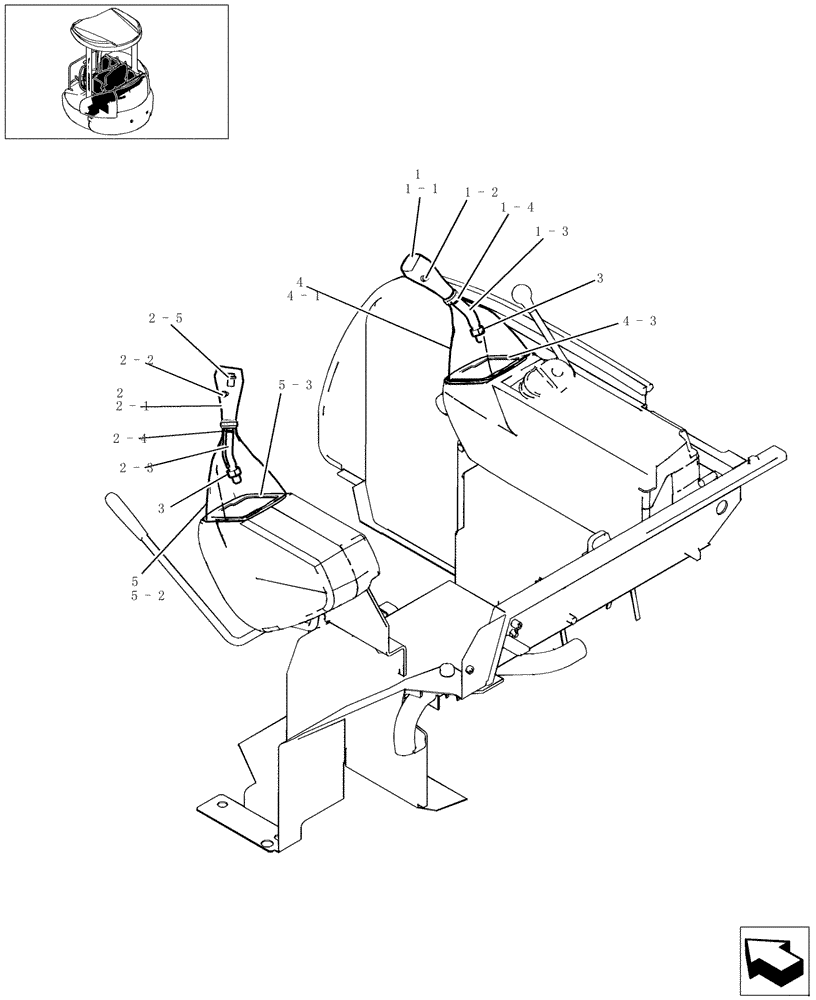 Схема запчастей Case CX27B - (124-01[1]) - CONTROLS (35) - HYDRAULIC SYSTEMS