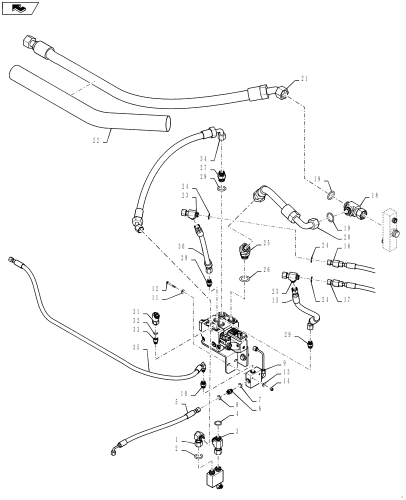 Схема запчастей Case 521F - (41.910.01) - JOYSTICK STEERING WITH AUXILIARY STEERING (41) - STEERING