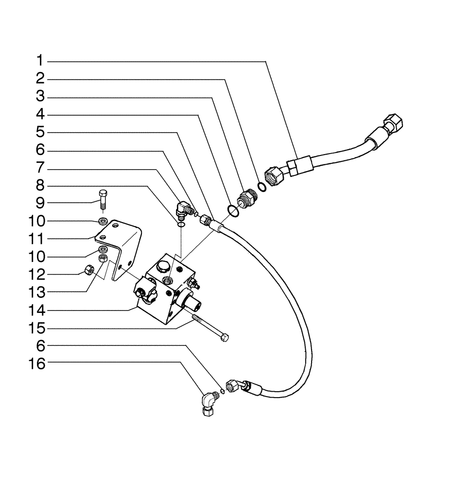 Схема запчастей Case 580SN WT - (35.726.38[01]) - VALVE INSTALL - HAMMER (WITH MECHANICAL CONTROLS) (35) - HYDRAULIC SYSTEMS