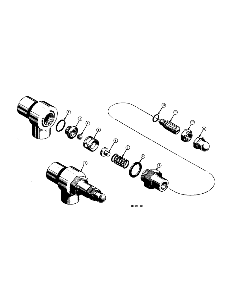 Схема запчастей Case 420BD - (220[A]) - D24452 RELIEF VALVE 