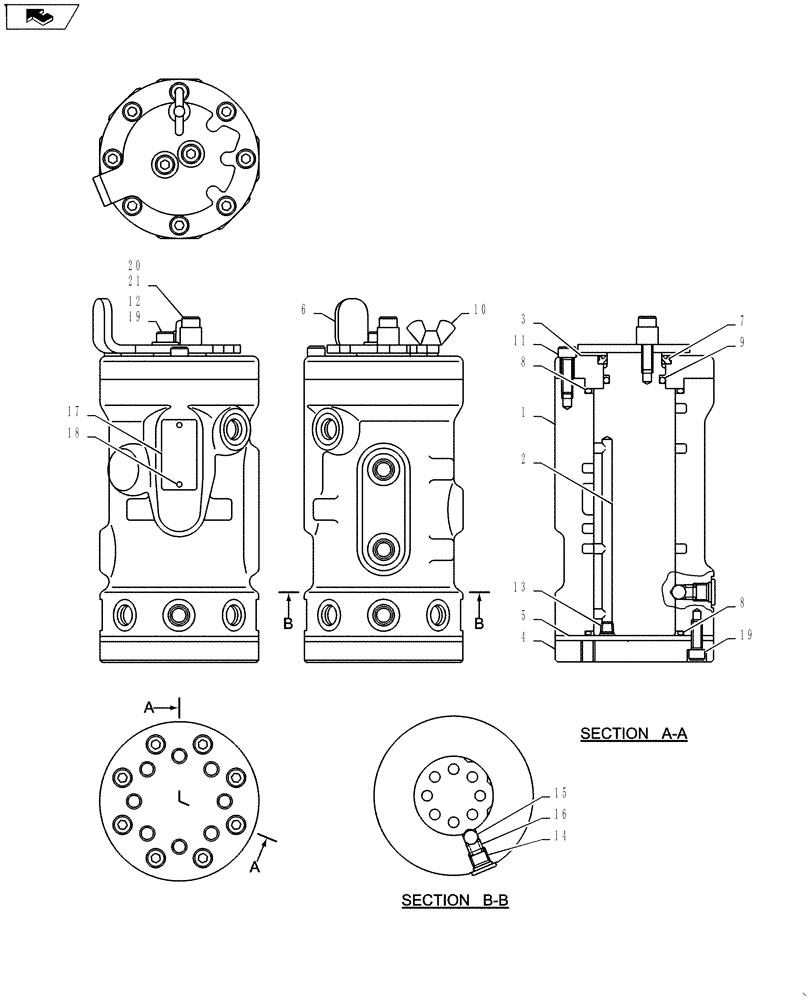 Схема запчастей Case CX27B ASN - (35.359.12) - VALVE, ASSY (J/D MULTI) BTW PV13-33453 - PV13-33807 (35) - HYDRAULIC SYSTEMS