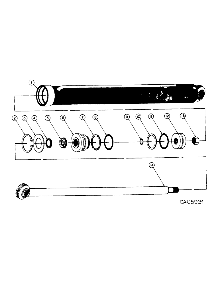 Схема запчастей Case 4150 - (10-28) - HYDRAULICS, TILT CYLINDER (07) - HYDRAULICS