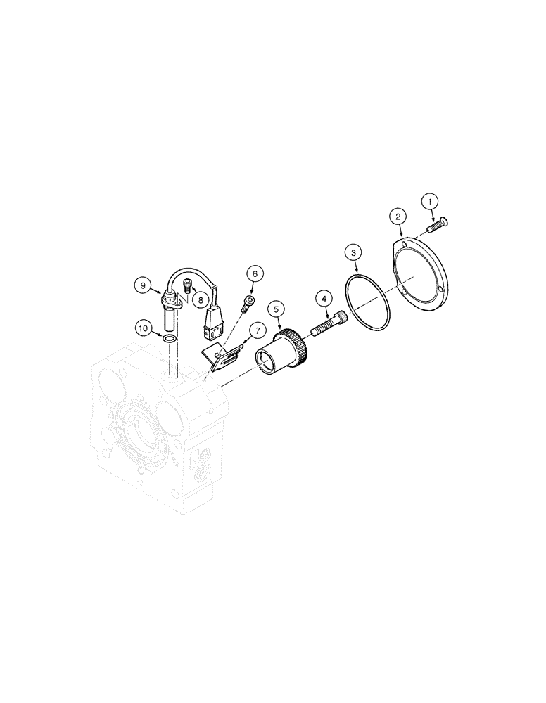 Схема запчастей Case 865B AWD - (08-56[01]) - FRONT WHEEL DRIVE HYDRAULIC MOTOR - ASSEMBLY (08) - HYDRAULICS