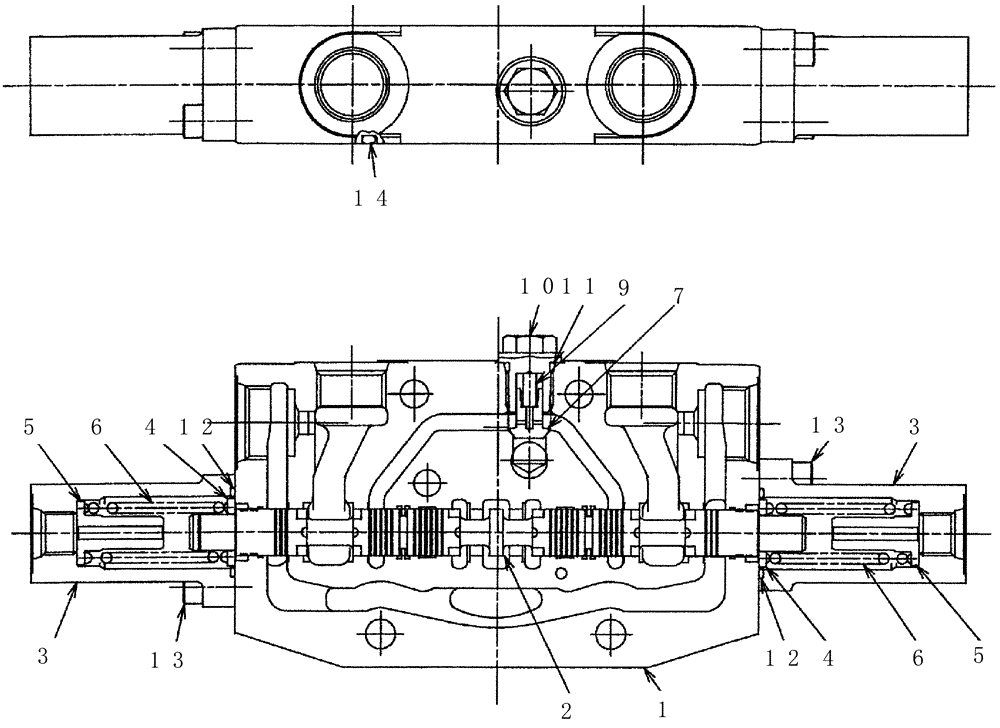 Схема запчастей Case CX50B - (HC006) - VALVE ASSEMBLY, CONTROL (SERVICE) (35) - HYDRAULIC SYSTEMS