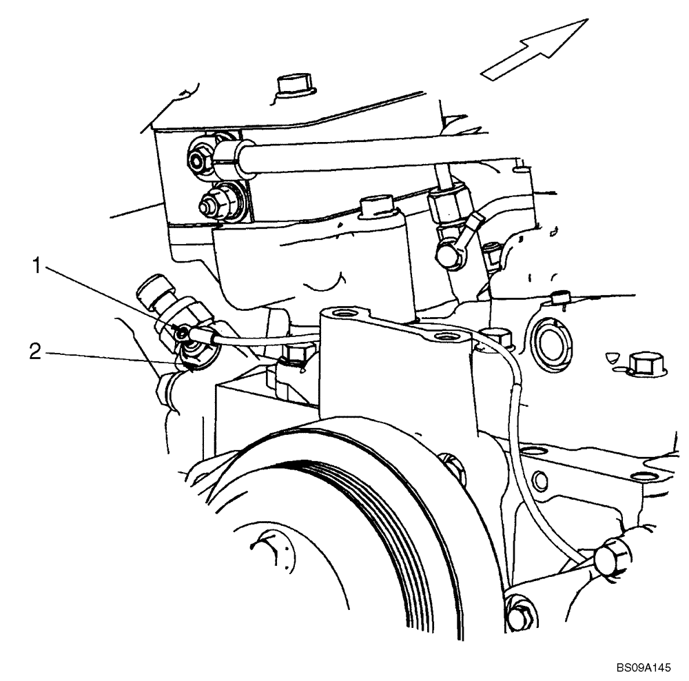 Схема запчастей Case 430 - (04-04A) - TEMPERATURE SENSOR (04) - ELECTRICAL SYSTEMS