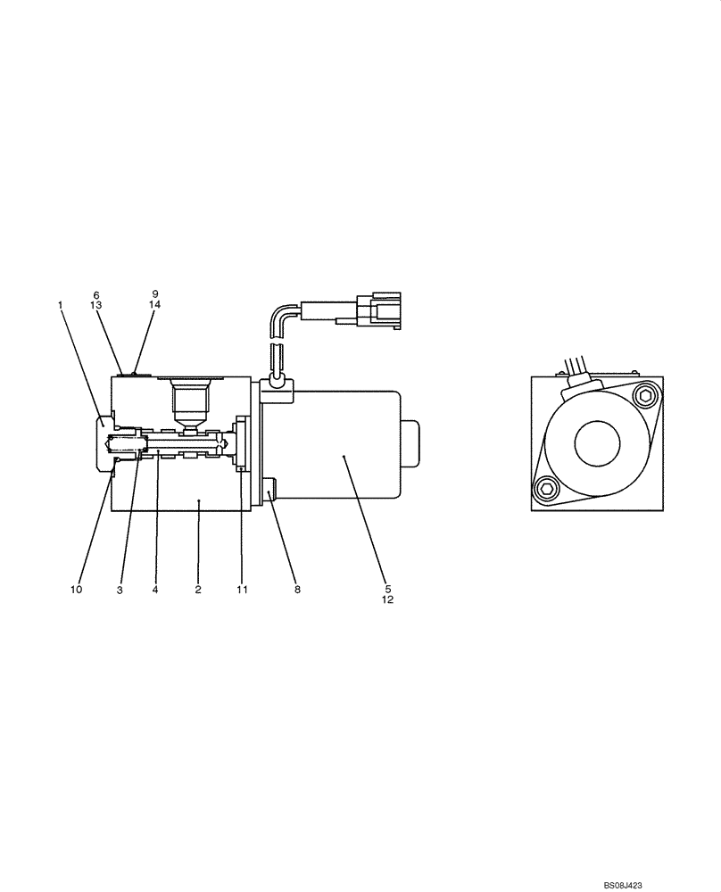 Схема запчастей Case CX50B - (07-049) - VALVE ASSY, SOLENOID (YJ35V00004F1, YJ35V00004F2) ELECTRICAL AND HYDRAULIC COMPONENTS