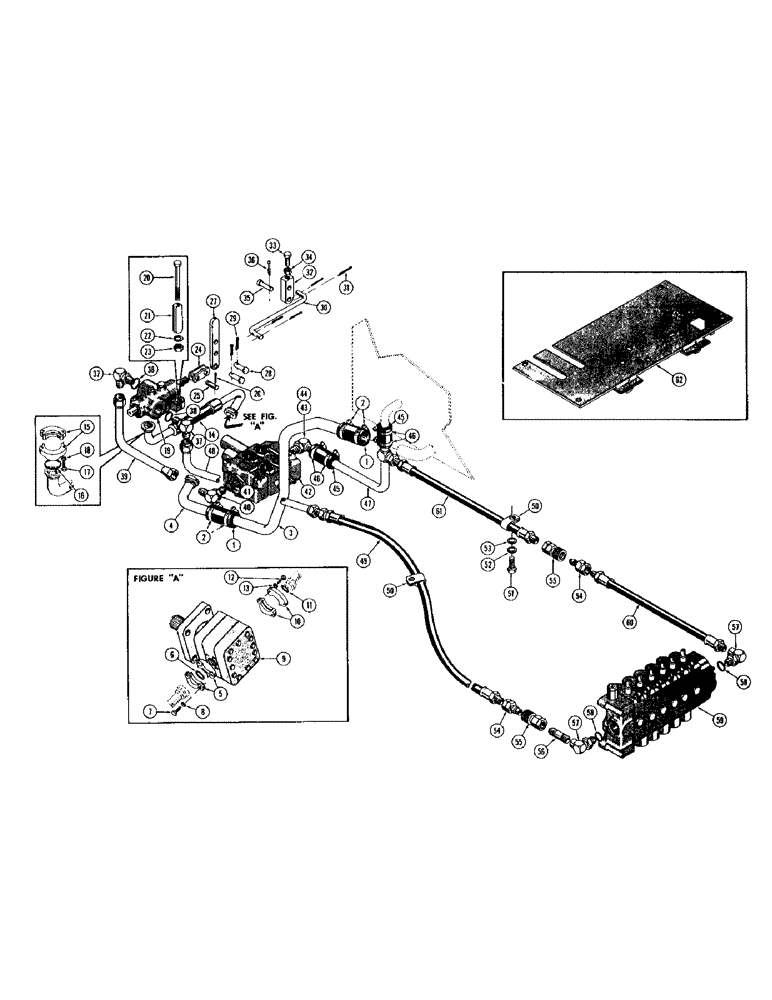 Схема запчастей Case 1000D - (268) - BASIC BACKHOE HYDRAULICS (07) - HYDRAULIC SYSTEM