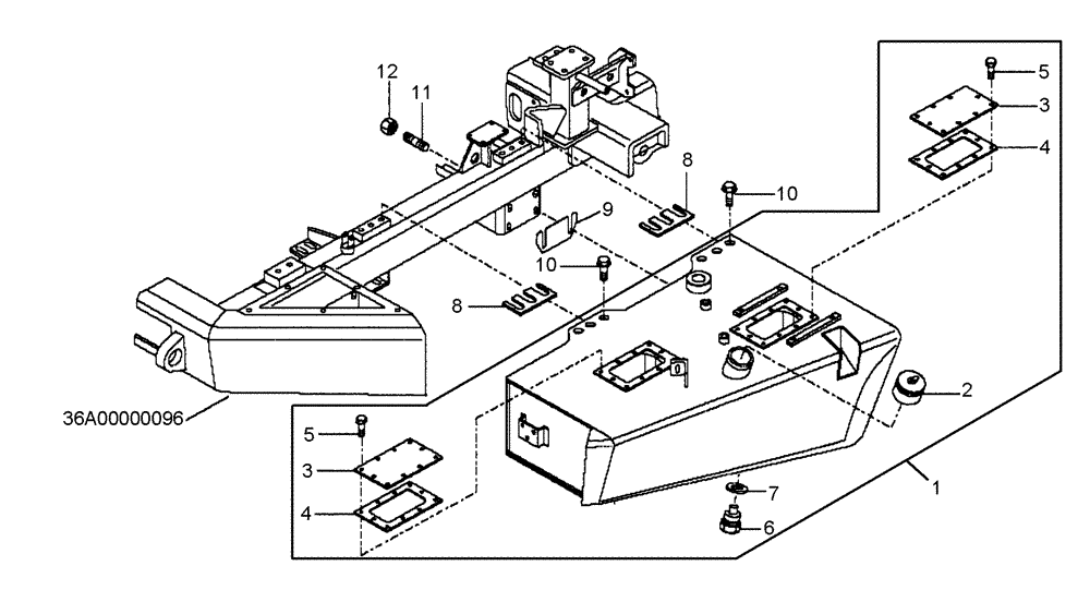 Схема запчастей Case 327B - (10A00030688[001]) - TANK, FUEL (87557293) (01) - ENGINE