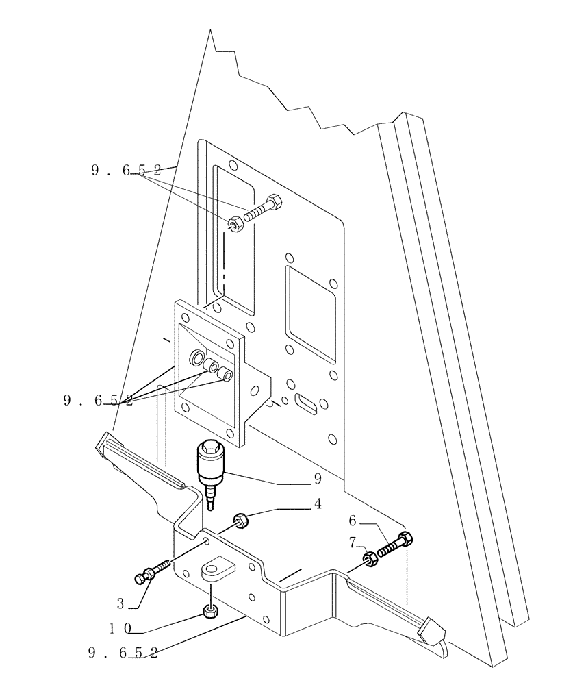 Схема запчастей Case 1850K - (2.304[05]) - BRAKE CONTROLS - COMPONENTS (04) - UNDERCARRIAGE