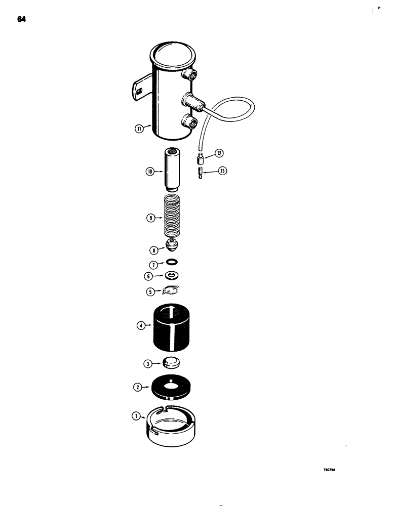 Схема запчастей Case 680G - (064) - ELECTRIC FUEL PUMP (03) - FUEL SYSTEM