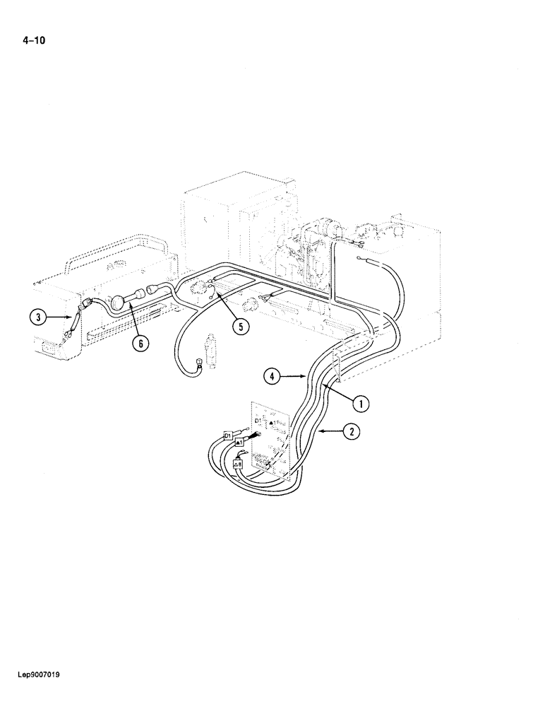 Схема запчастей Case 688 - (4-10) - TURNTABLE ELECTRICAL HARNESS, P.I.N. FROM 11676 AND AFTER (04) - ELECTRICAL SYSTEMS