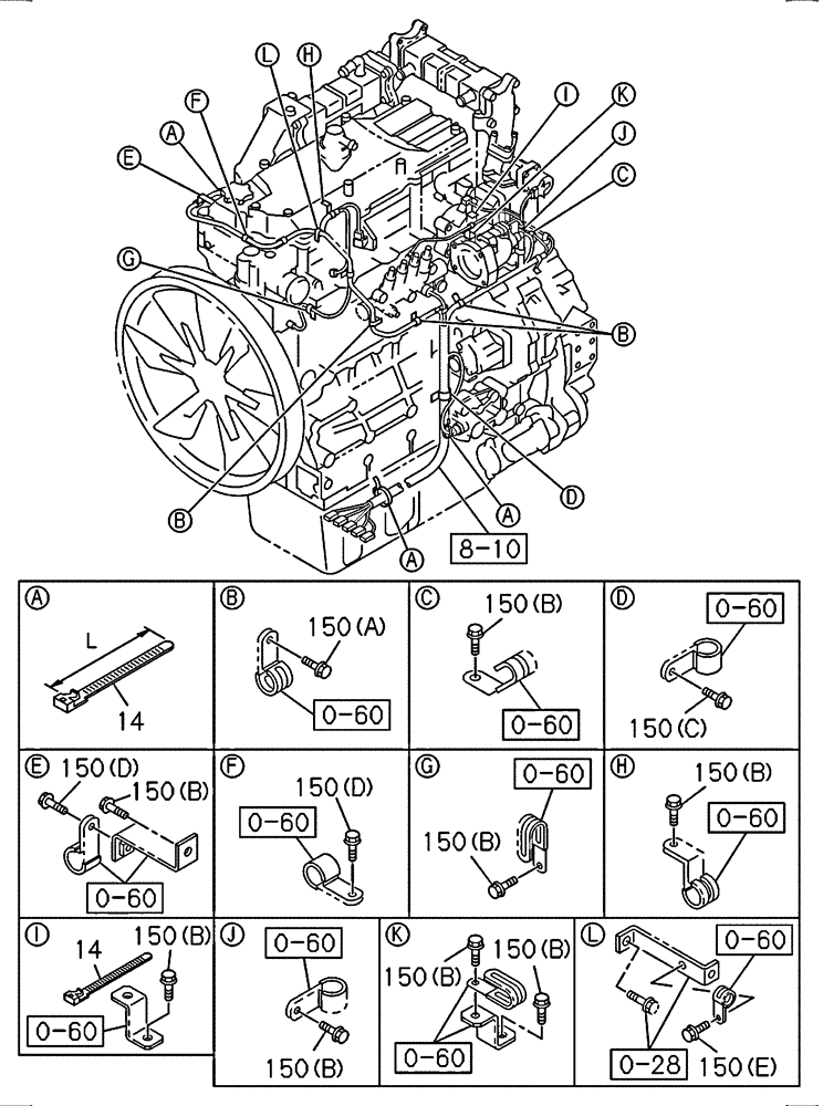 Схема запчастей Case CX235C SR - (55.015.03) - BRACKET (55) - ELECTRICAL SYSTEMS