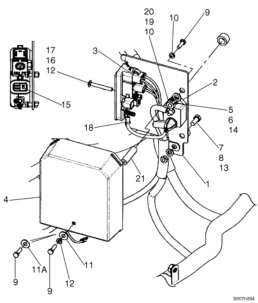 Схема запчастей Case 921E - (04-06A) - HARNESS, REAR - RELAY PANEL (04) - ELECTRICAL SYSTEMS