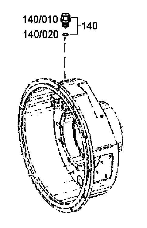 Схема запчастей Case 340 - (18A00000594[001]) - TEMP SENSOR (14) - MAIN GEARBOX & DRIVE