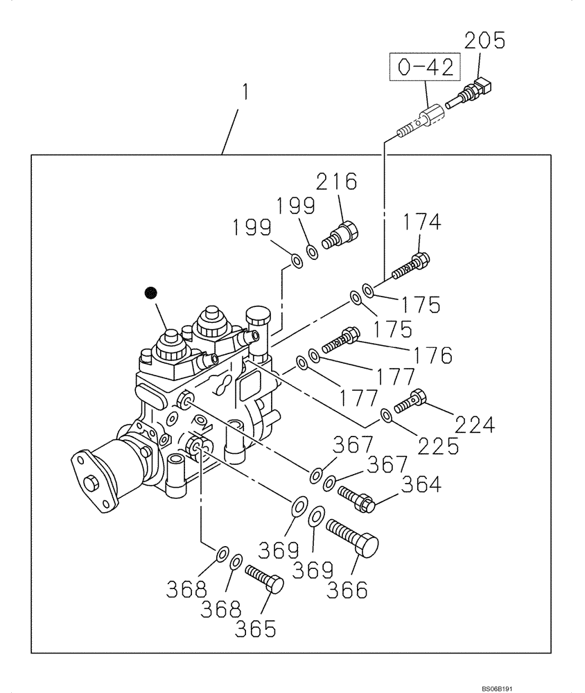 Схема запчастей Case CX800B - (03-05) - FUEL INJECTION PUMP (03) - FUEL SYSTEM