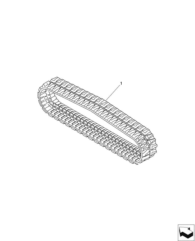 Схема запчастей Case CX31B - (02-013) - RUBBER, CRAWLER TRACK ASSY (48) - TRACKS & TRACK SUSPENSION