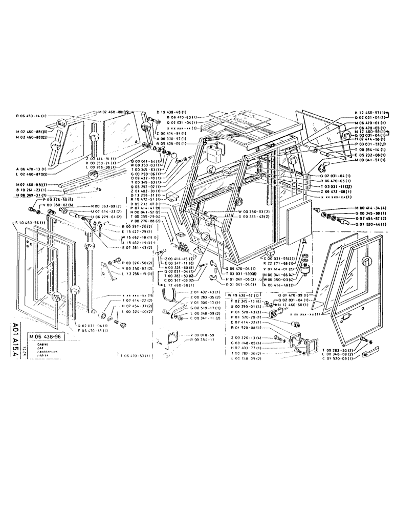 Схема запчастей Case LC80M - (002) - CAB 