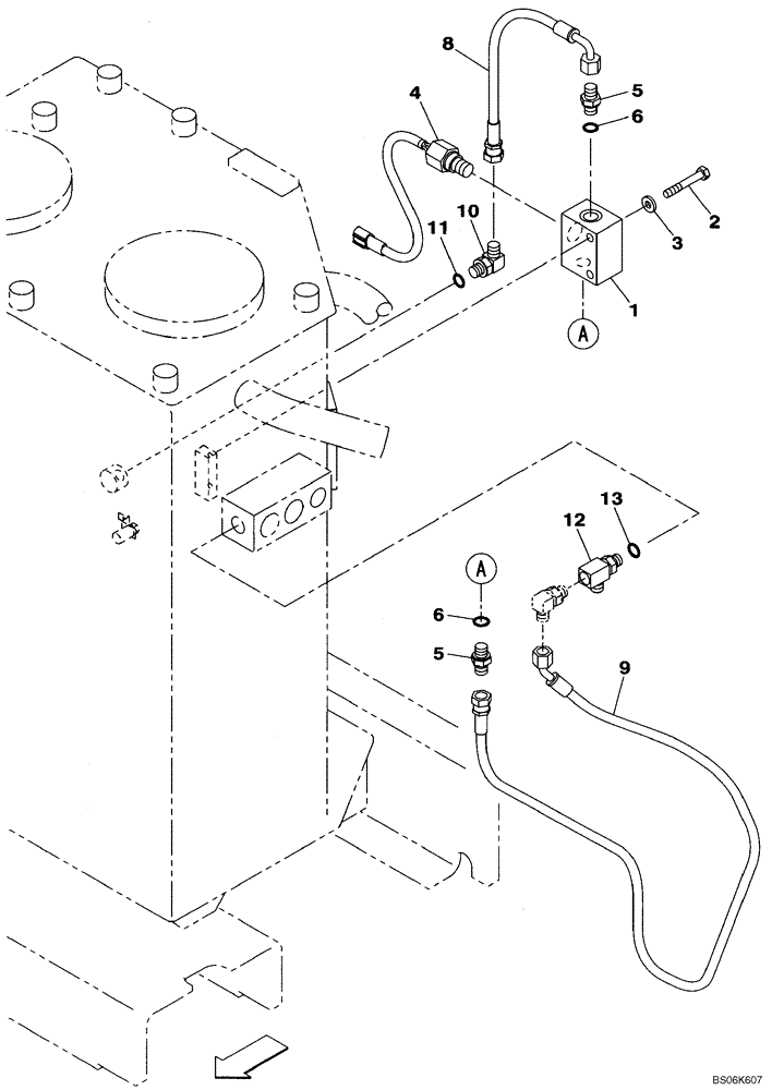 Схема запчастей Case CX290B - (08-02) - HYDRAULIC RESERVOIR - PRESSURE SWITCH (08) - HYDRAULICS