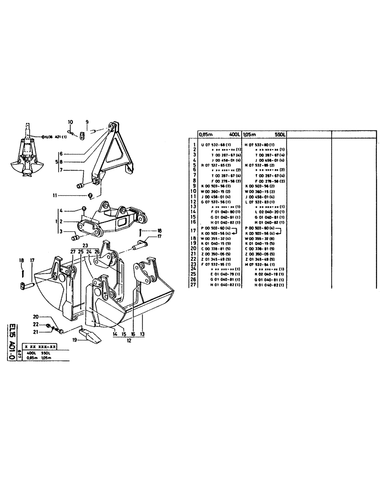 Схема запчастей Case LC80 - (139[1]) - 1,05M 550L 