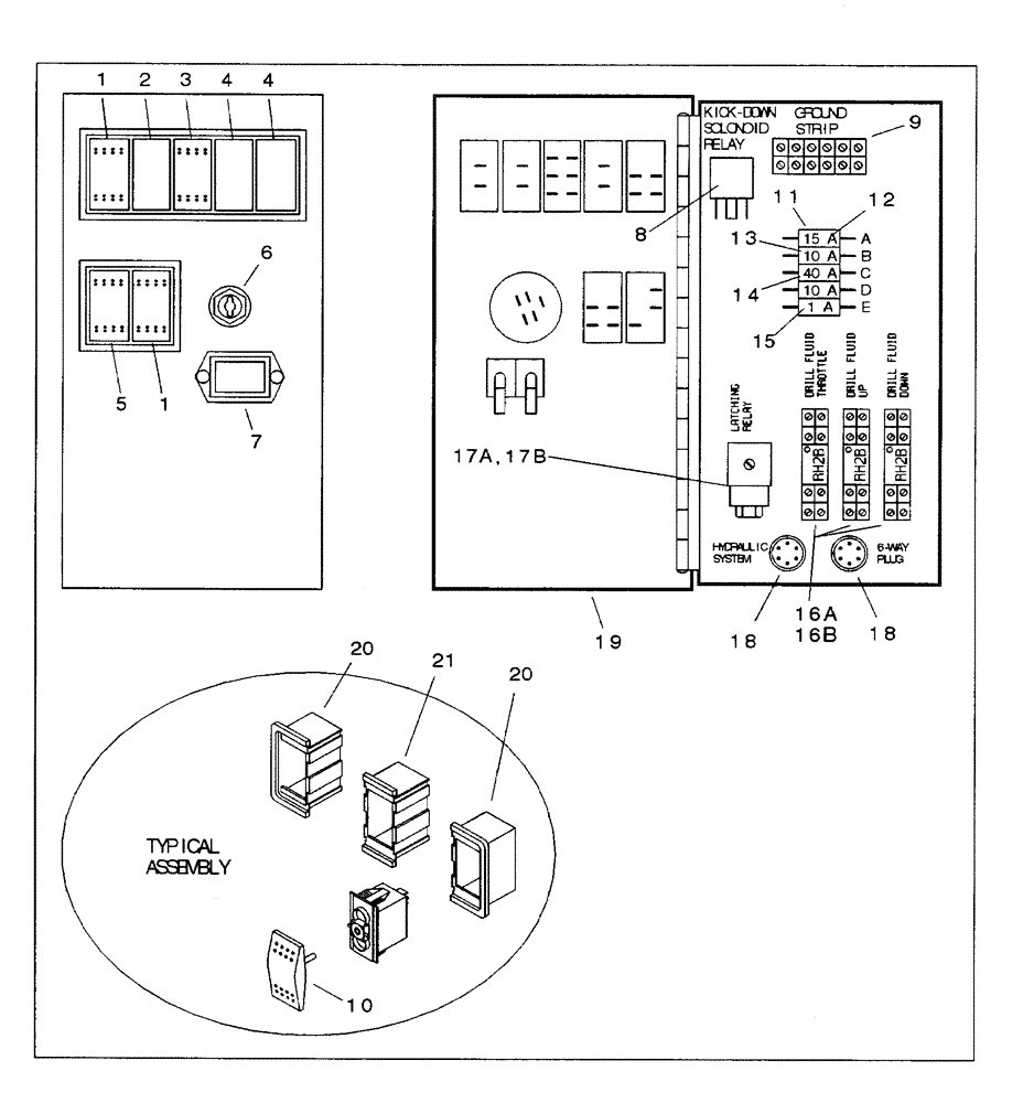 Схема запчастей Case BPGHP335 - (09-15) - BPGHP335 PANEL, CONTROL 