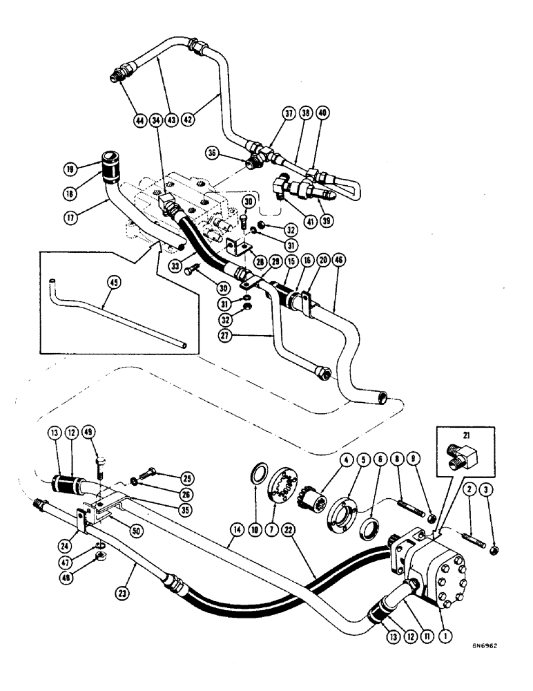 Схема запчастей Case 1000 - (214) - LOADER PRIMARY HYDRAULICS (07) - HYDRAULIC SYSTEM