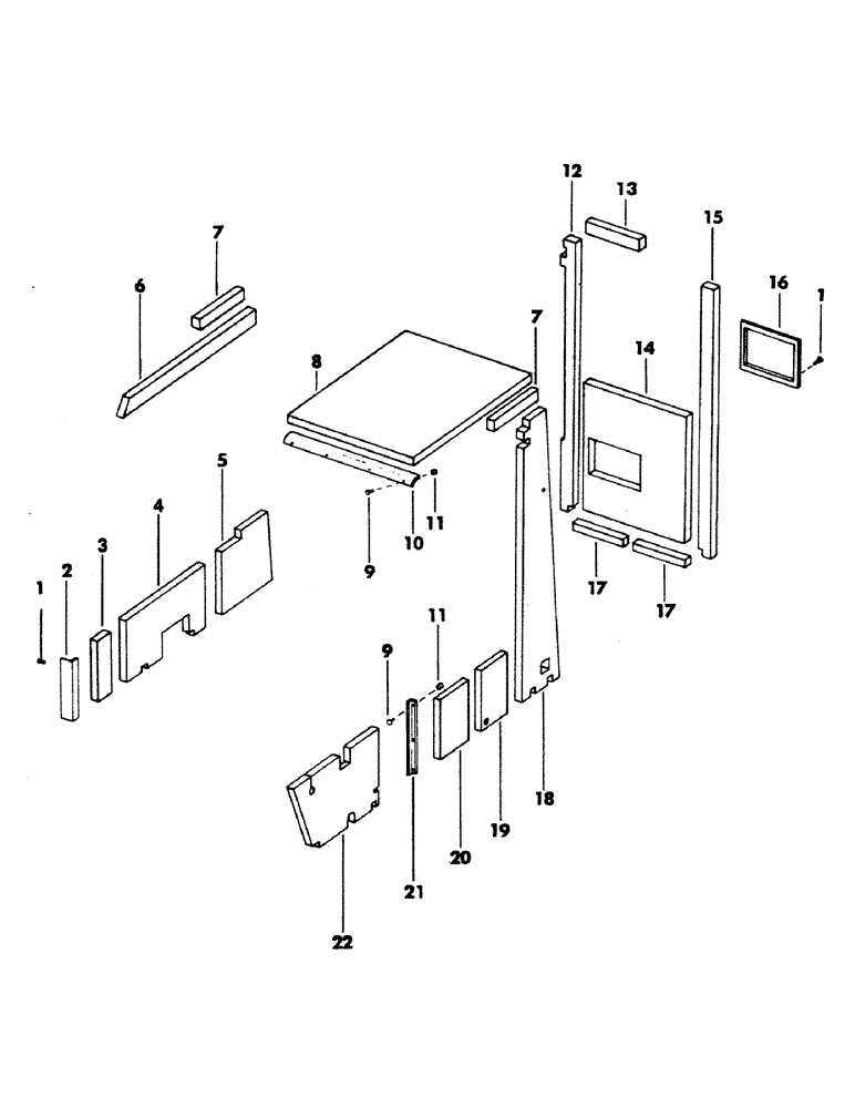 Схема запчастей Case 40EC - (046) - STANDARD CAB INSULATION (05) - UPPERSTRUCTURE CHASSIS