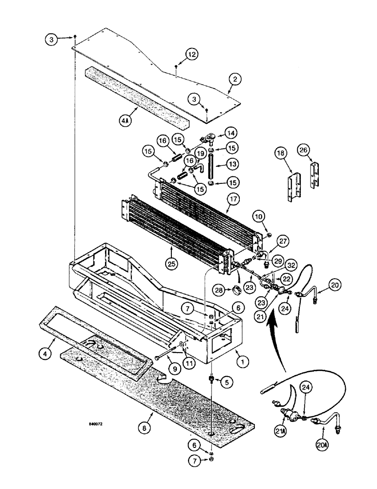 Схема запчастей Case W14 - (630) - HEATER AND AIR CONDITIONING PLENUMS AND RELATED PARTS, USED W/ BOX TYPE PLENUM (09) - CHASSIS/ATTACHMENTS