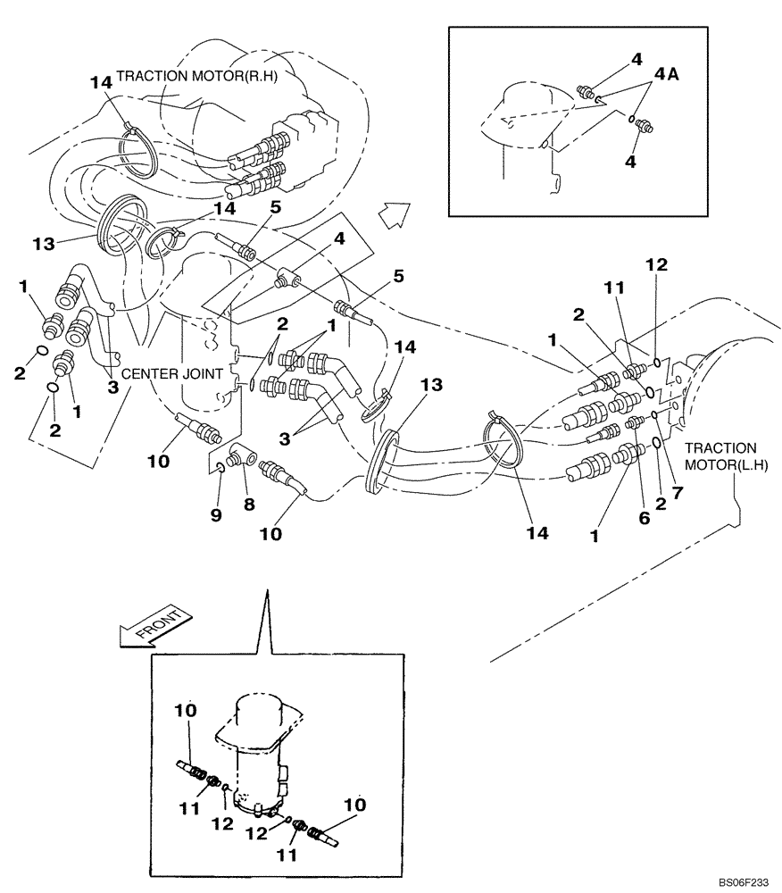 Схема запчастей Case CX130 - (06-05) - HYDRAULICS - TRACK DRIVE (06) - POWER TRAIN