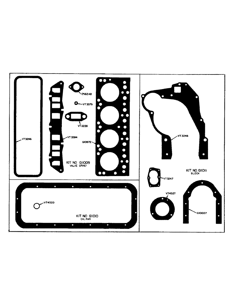 Схема запчастей Case 320 - (008) - GASKET SETS (02) - ENGINE