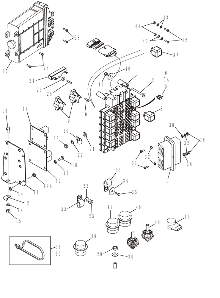 Схема запчастей Case 521D - (04-11) - HARNESS - CAB, MAIN (04) - ELECTRICAL SYSTEMS