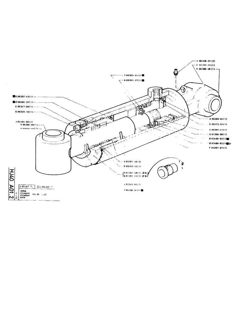 Схема запчастей Case GCK120 - (076) - CYLINDER 