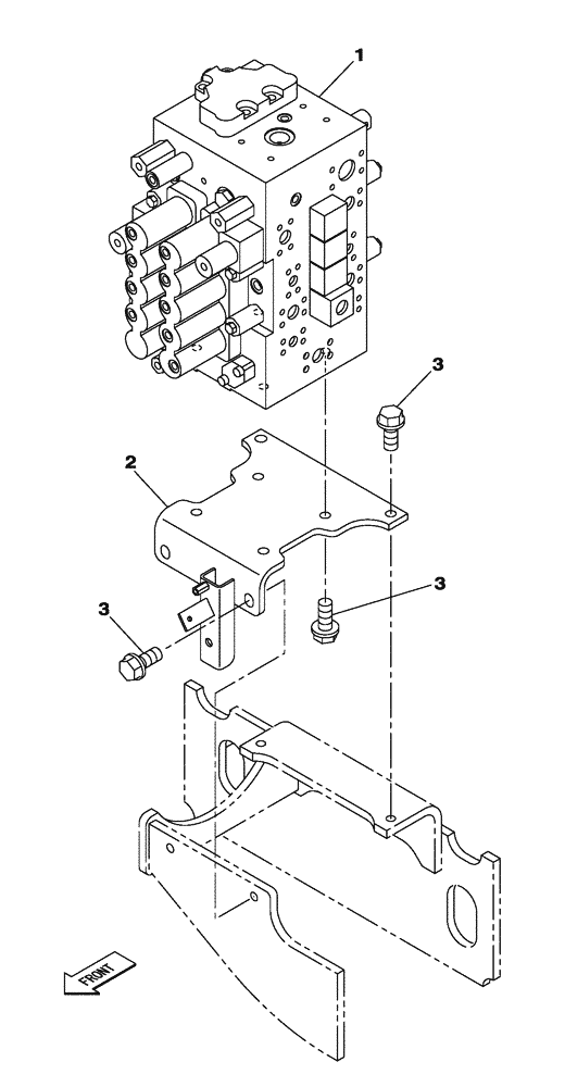 Схема запчастей Case CX210C LC - (35.359.06) - CONTROL VALVE - STD (35) - HYDRAULIC SYSTEMS