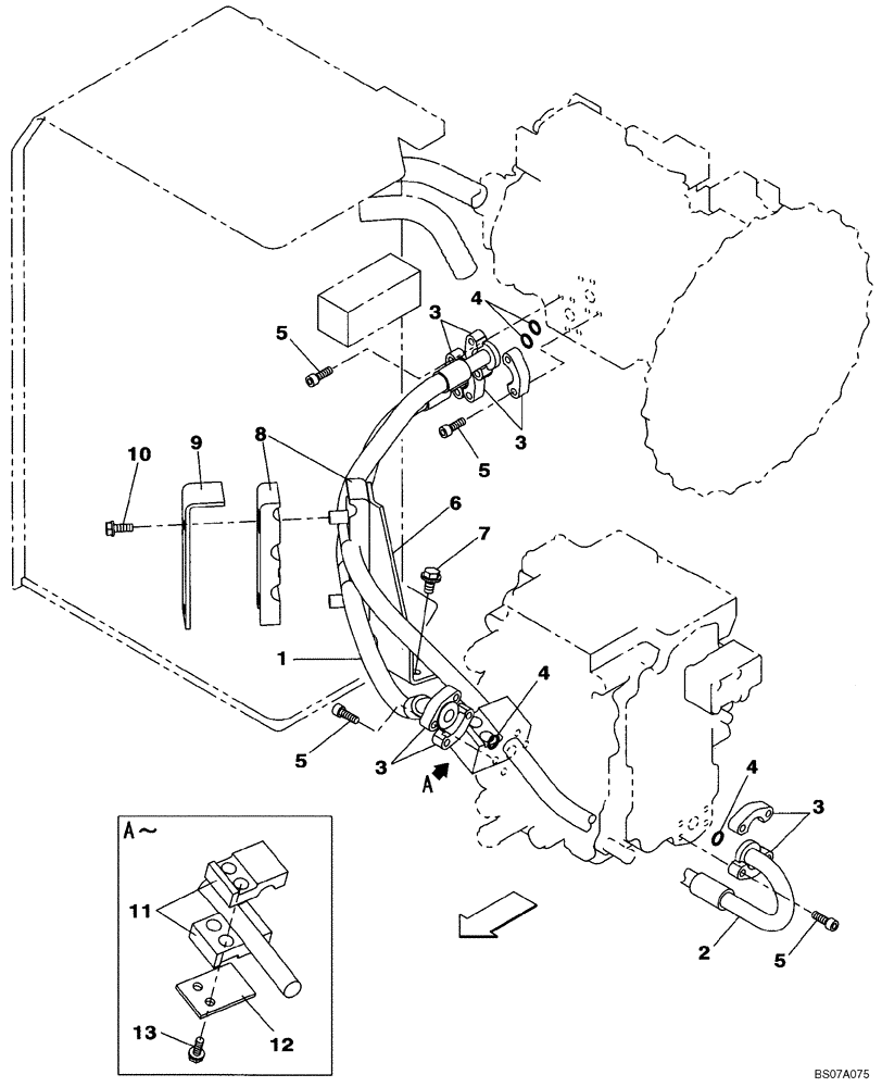 Схема запчастей Case CX160B - (08-06) - HYDRAULICS - CONTROL VALVE SUPPLY (08) - HYDRAULICS