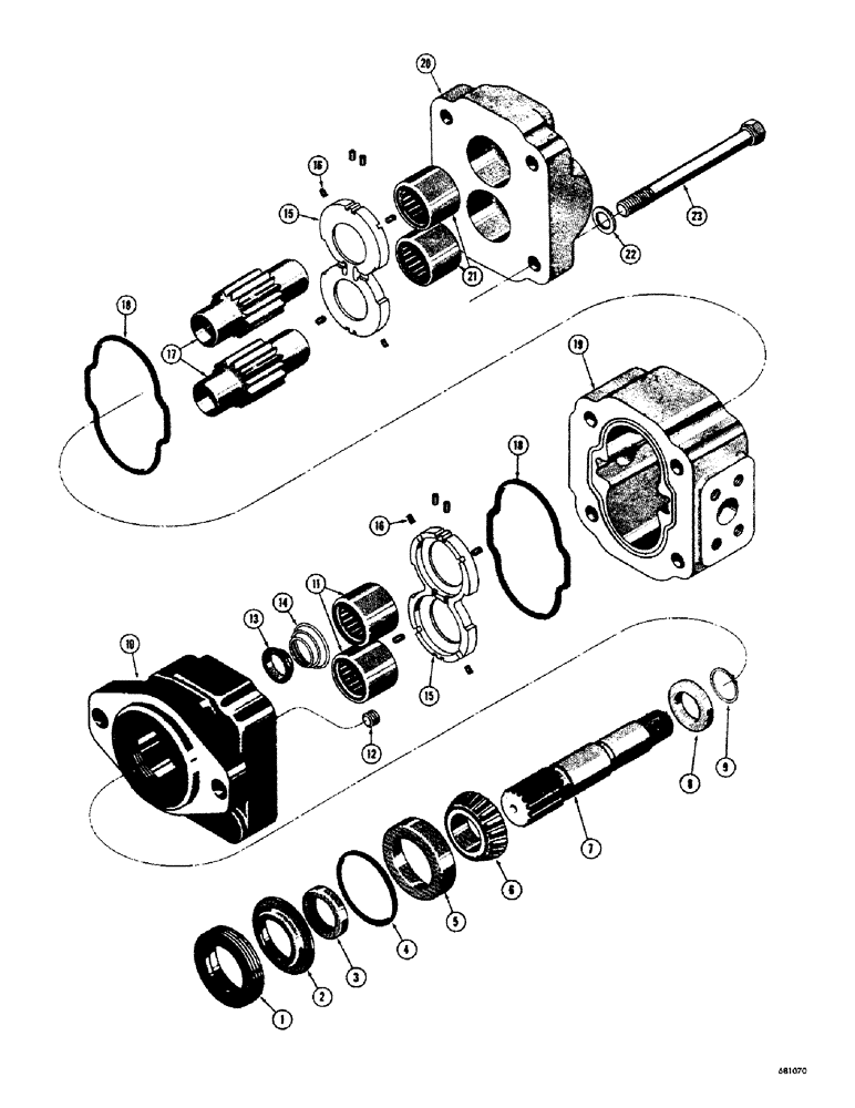 Схема запчастей Case 680CK - (113A) - L15047 EQUIPMENT PUMP 