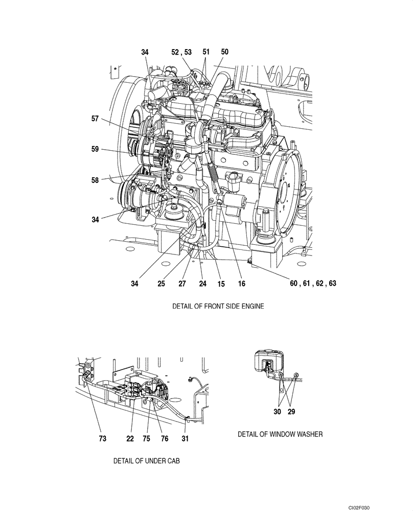 Схема запчастей Case CX135SR - (04-04) - HARNESS, MAIN - CHASSIS, UPPERSTRUCTURE (04) - ELECTRICAL SYSTEMS