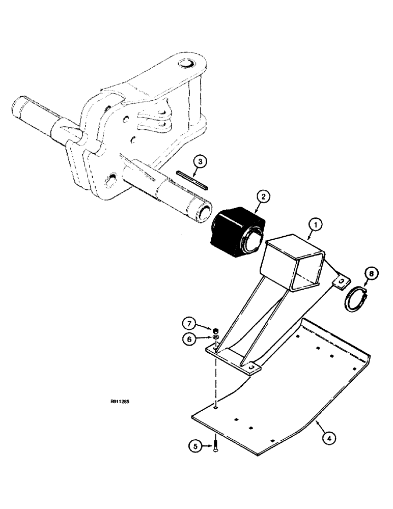 Схема запчастей Case 660 - (9-112) - PLOW SKID SHOES (09) - CHASSIS/ATTACHMENTS