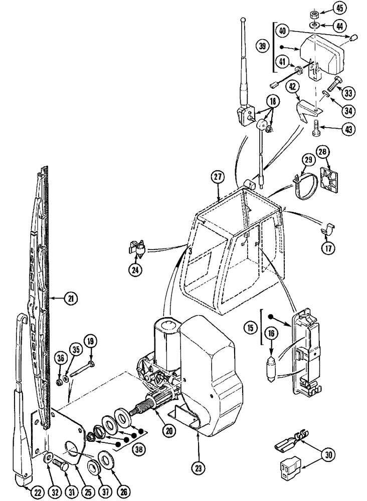 Схема запчастей Case 788 - (04-02) - ELECTRICAL ACCESSORIES CAB 788P / 788PSU (06) - ELECTRICAL SYSTEMS