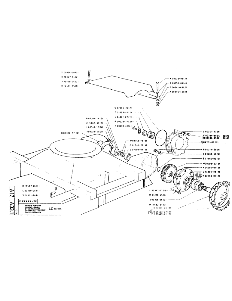 Схема запчастей Case LC80M - (015) - UNDERCARRIAGE 