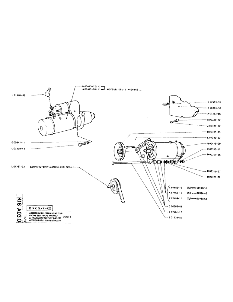 Схема запчастей Case TC45 - (083) - ENGINE ELECTRICAL FITTINGS 