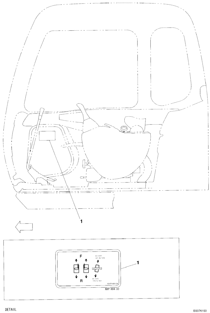 Схема запчастей Case CX75SR - (09-48) - DECAL - OPERATORS COMPARTMENT (09) - CHASSIS/ATTACHMENTS