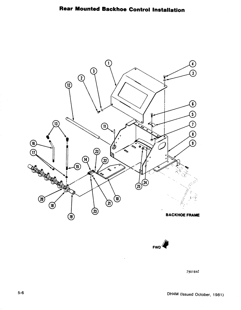 Схема запчастей Case DH4 - (5-06) - REAR MOUNTED BACKHOE CONTROL INSTALLATION (84) - BOOMS, DIPPERS & BUCKETS