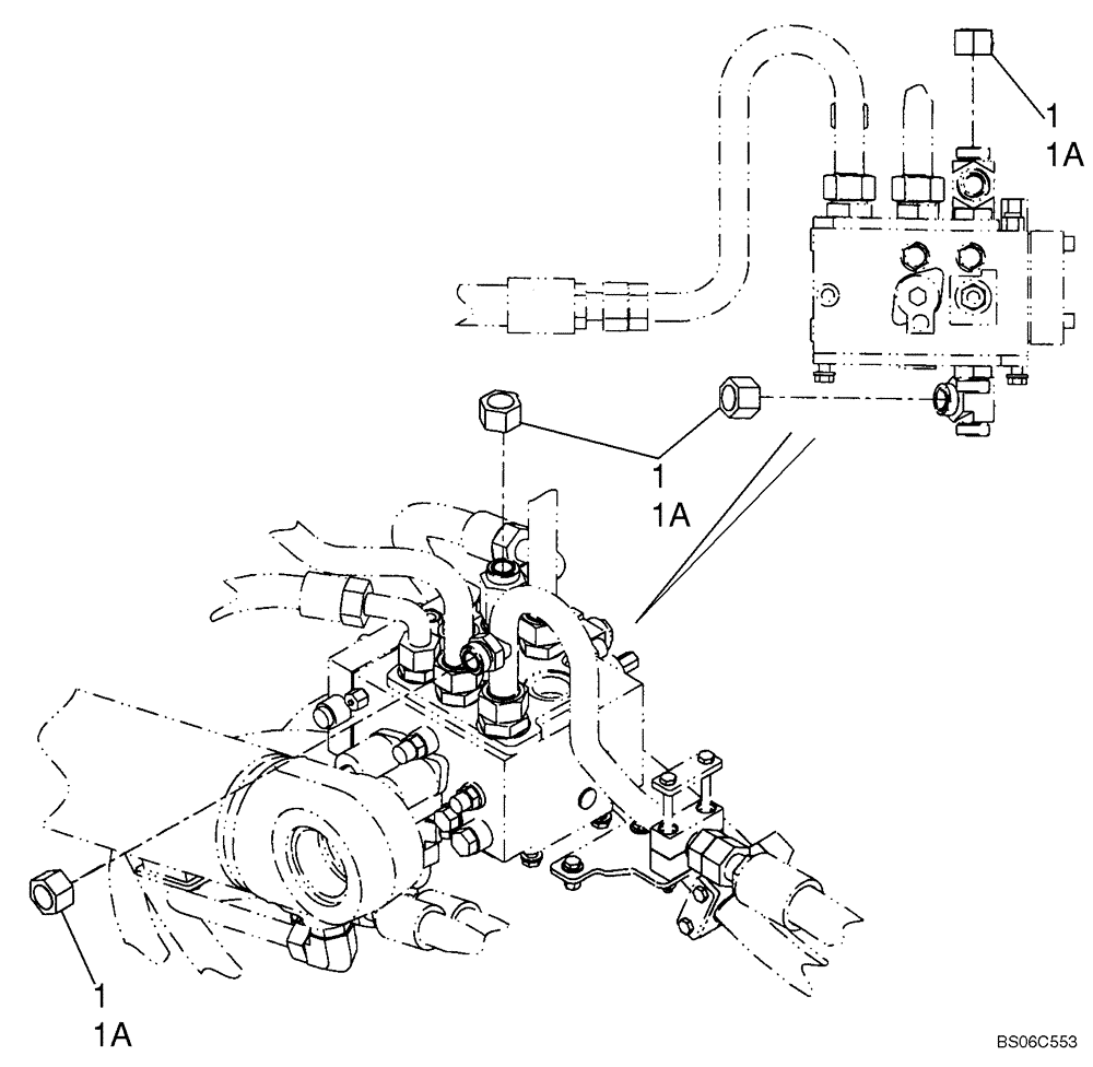 Схема запчастей Case 821E - (08-16) - HYDRAULICS - NON- RIDE CONTROL (Z-BAR) (08) - HYDRAULICS